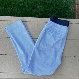 Zara light blue Straight-Leg Dress Pants